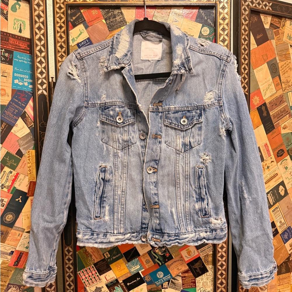 Zara Light Blue Denim Jacket